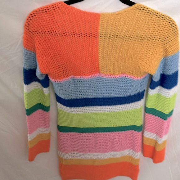 Unbranded: Rainbow colored Knit Swimsuit coverup dress- sheer- XL - Picture 8 of 16